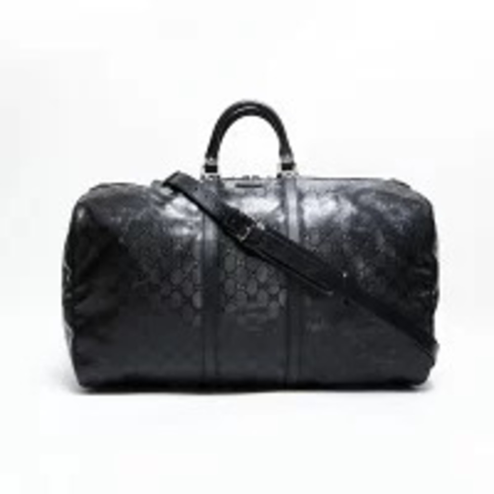 Gucci Black GG Bag Boston Imprime